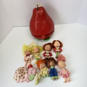 Strawberry Shortcake 1970s 1980s Lot 7 Dolls Shoes Berry Case Vintage READ